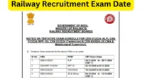 Railway Recruitment 2024 Exam Dates Announced on rrbapply.gov.in